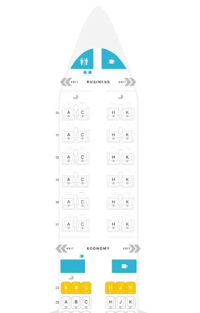Dragon air A321 Seatmap