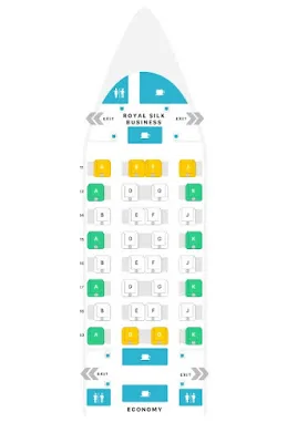 แผนที่นั่งการบินไทย A350