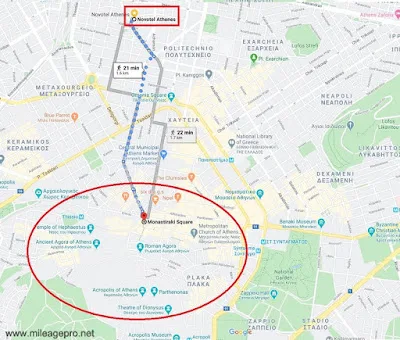Map @ Novotel Athens