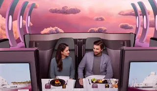 ที่นั่งคู่ QSuite โดยสายการบิน Qatar Airways