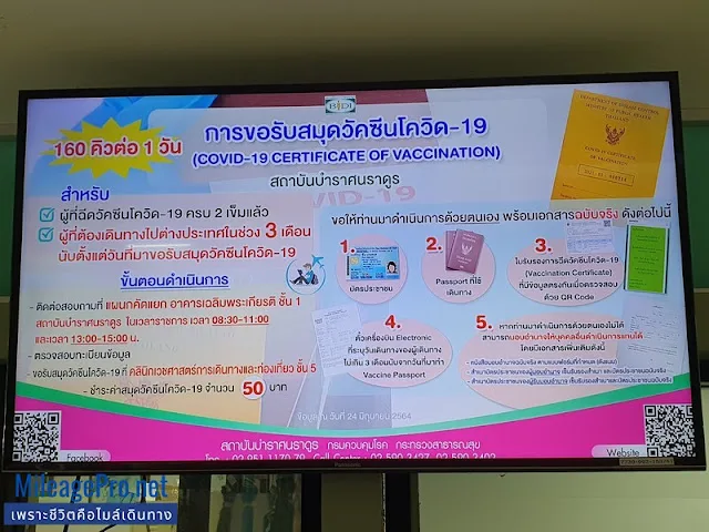 การขอทำวัคซีนพาสปอร์ต Covid-19 Certificate Vaccine Passport